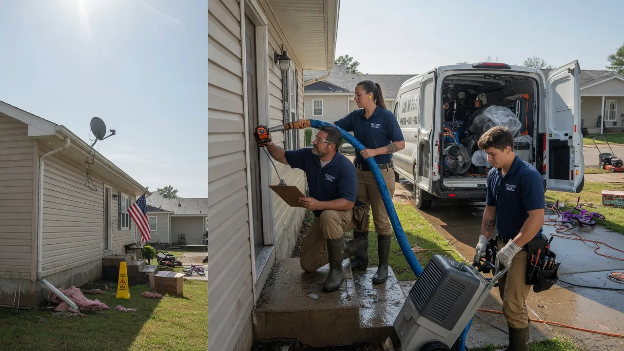 Ceiling Water Damage Restoration in Pauls Valley, OK near me